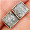 Image 1 : Muonionalusta Meteorite Sweden Sterling Post Earrings