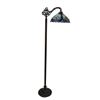 Image 2 : Victorian Style Stained Art Glass Reading Lamp