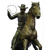 Image 3 : Cowboy With Rope Signed Bronze Western Sculpture