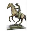 Image 5 : Cowboy With Rope Signed Bronze Western Sculpture