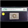 Image 2 : 1863 US Fractional Currency 25c Second Issue fr-1283 Washington In Oval Graded au55 By PMG