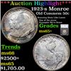 Image 1 : ***Auction Highlight*** 1923-s Monroe Old Commem Half Dollar 50c Graded ms65+ By SEGS (fc)