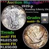 Image 1 : ***Auction Highlight*** 1929-p Standing Liberty Quarter 25c Graded ms66+ fh By SEGS (fc)