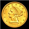 Image 2 : ***Auction Highlight*** 1907-p Gold Liberty Quarter Eagle $2 1/2 Grades Select+ Unc (fc)