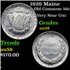 Image 1 : 1920 Maine Old Commem Half Dollar 50c Grades Choice AU/BU Slider
