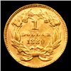 Image 3 : 1889 Type 3 Gold Dollar $1 Grades Unc Details