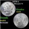 Image 1 : 1878-s Morgan Dollar $1 Grades Choice Unc