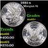 Image 1 : 1881-s Morgan Dollar $1 Grades GEM+ Unc