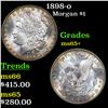 Image 1 : 1898-o Morgan Dollar $1 Grades GEM+ Unc