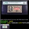 Image 1 : 1870's US Fractional Currency 50c Fifth Issue fr-1381 Graded cu64 By PMG