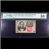 Image 2 : 1875 US Fractional Currency 10c Fifth Issue fr-1266 Short Key Graded au58 EPQ By PMG