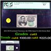 Image 1 : PCGS 1875 US Fractional Currency 10c Fifth Issue fr-1264 Green Seal Graded cu63 By PCGS