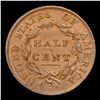 Image 3 : ***Auction Highlight*** 1810 C-1 Classic Head half cent 1/2c Graded ms63 bn details By SEGS (fc)