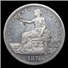 Image 2 : Proof ***Auction Highlight*** 1874 Trade Dollar $1 Graded Proof By USCG (fc)