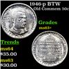 Image 1 : 1946-p BTW Old Commem Half Dollar 50c Grades Select+ Unc