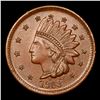 Image 2 : 1863 Indian F-62-367a R3 Civil War Token 1c Grades Choice AU/BU Slider+