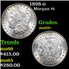 Image 1 : 1898-o Morgan Dollar $1 Grades GEM+ Unc