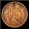Image 2 : 1863 Shoot Him on the Spot Dix F-207-409a Civil War Token 1c Grades f+