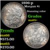 Image 1 : 1896-p Morgan Dollar $1 Grades GEM+ Unc