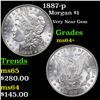 Image 1 : 1887-p Morgan Dollar $1 Grades Choice+ Unc