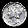 Image 2 : 1927-d Mercury Dime 10c Grades Choice AU/BU Slider