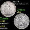 Image 1 : 1877-s Seated Half Dollar 50c Grades vf++
