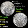 Image 1 : 1921-d Morgan Dollar $1 Grades Choice+ Unc