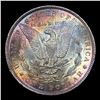 Image 3 : 1886-p Rainbow Toned Morgan Dollar $1 Grades Select+ Unc