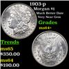 Image 1 : 1903-p Morgan Dollar $1 Grades Choice+ Unc