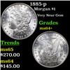 Image 1 : 1885-p Morgan Dollar $1 Grades Choice+ Unc