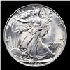 Image 2 : 1944-p Walking Liberty Half Dollar 50c Grades Choice+ Unc