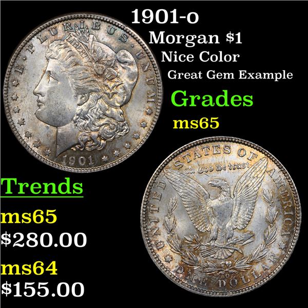 1901-o Morgan Dollar $1 Grades GEM Unc
