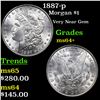 Image 1 : 1887-p Morgan Dollar $1 Grades Choice+ Unc