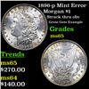 Image 1 : 1896-p Mint Error Morgan Dollar $1 Grades GEM Unc