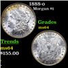 Image 1 : 1888-o Morgan Dollar $1 Grades Choice Unc
