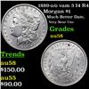 Image 1 : 1889-o /o vam 3 I4 R4 Morgan Dollar $1 Grades Choice AU/BU Slider