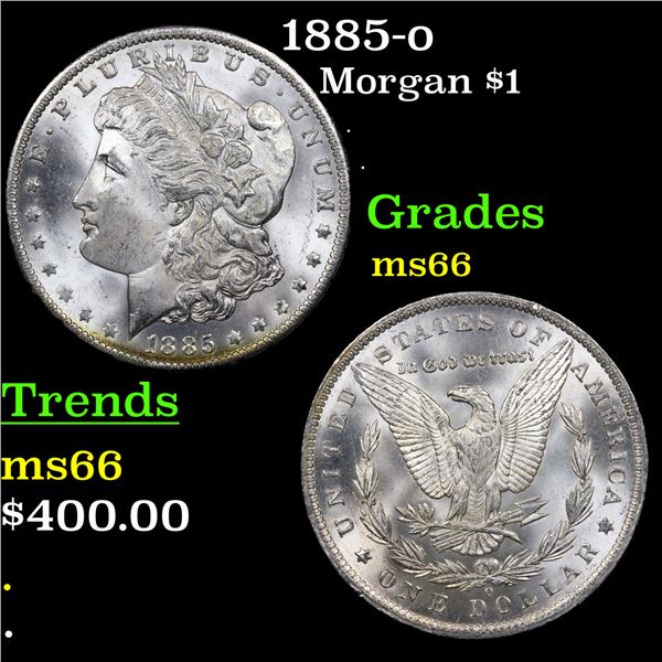 1885-o Morgan Dollar $1 Grades GEM+ Unc