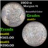 Image 1 : 1902-o Morgan Dollar $1 Grades GEM+ Unc