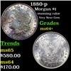 Image 1 : 1880-p Morgan Dollar $1 Grades Choice+ Unc