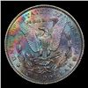 Image 3 : 1886-p Rainbow Toned Morgan Dollar $1 Grades Select Unc