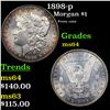 Image 1 : 1898-p Morgan Dollar $1 Grades Choice Unc