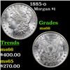 Image 1 : 1885-o Morgan Dollar $1 Grades GEM+ Unc