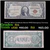 Image 1 : 1935A $1 Silver Certificate Hawaii WWII Emergency Currency Grades f+