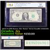 Image 1 : PCGS 1963A $1 FRN Boston, MA "Radar" Serial Number 69400496 Graded f15 By PCGS