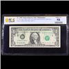 Image 2 : PCGS 1995 $1 FRN Philidelphia, PA Matte Offselt Printing Error Back To Face Graded au58 By PCGS