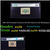 Image 1 : 1862 US Fractional Currency 10c First Issue fr-1242 Washington Graded au58 By PMG