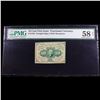 Image 2 : 1862 US Fractional Currency 10c First Issue fr-1242 Washington Graded au58 By PMG