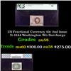 Image 1 : PCGS US Fractional Currency 10c 2nd Issue fr-1244 Washington W/o Surcharge Graded au58 By PCGS