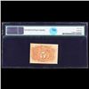 Image 2 : 1863 US Fractional Currency 5c Second Issue fr-1232 Washington In Oval Graded cu64 By PMG