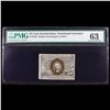 Image 2 : 1863 US Fractional Currency 25c Second Issue fr-1283 Washington In Oval Graded cu63 By PMG